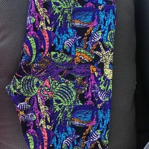 Lularoe TC aquarium leggings. Brand new